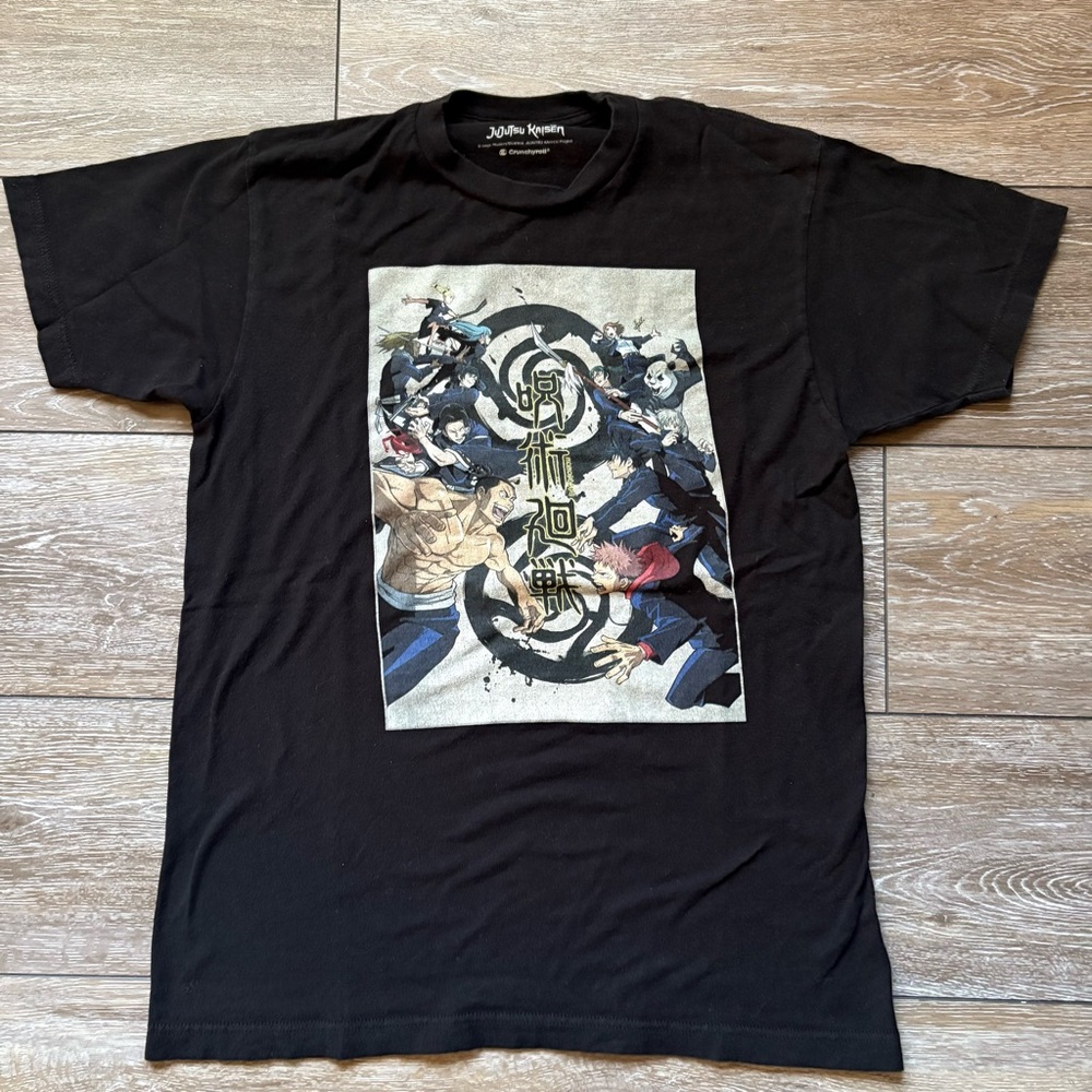 Jujutsu Kaisen Graphic Tee Official Crunchyroll Anime Shirt Black